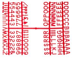 3861R-1-2inch-Letter-Set-PK6-Red