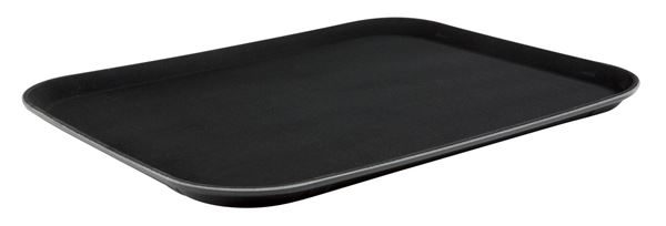 3681-14x18Inch-Black-Plastic-Non-Slip-Tray