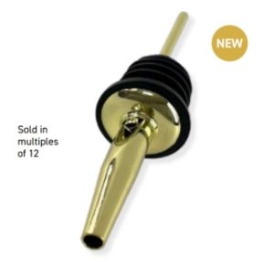 Gold Plated S/St Freeflow Pourer PK12