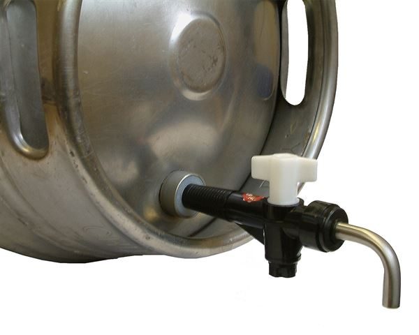 Keg-with-single-tap-nut-and-turn-down-spout