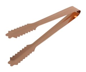 7 Inch S/St Ice Tongs Copper Plated