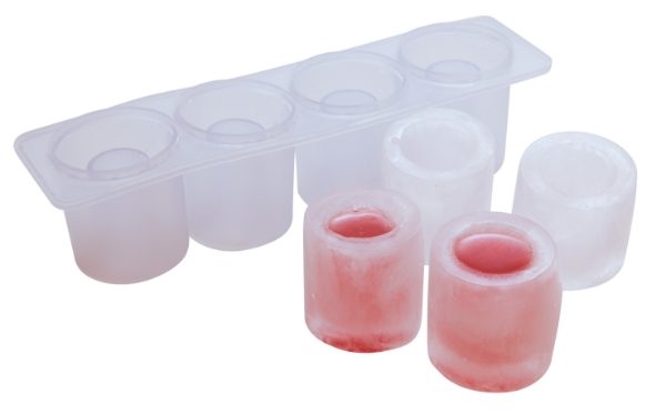 3352-4-Cavity-Silicone-Shot-Glass-Mould-Clear-in-use-2