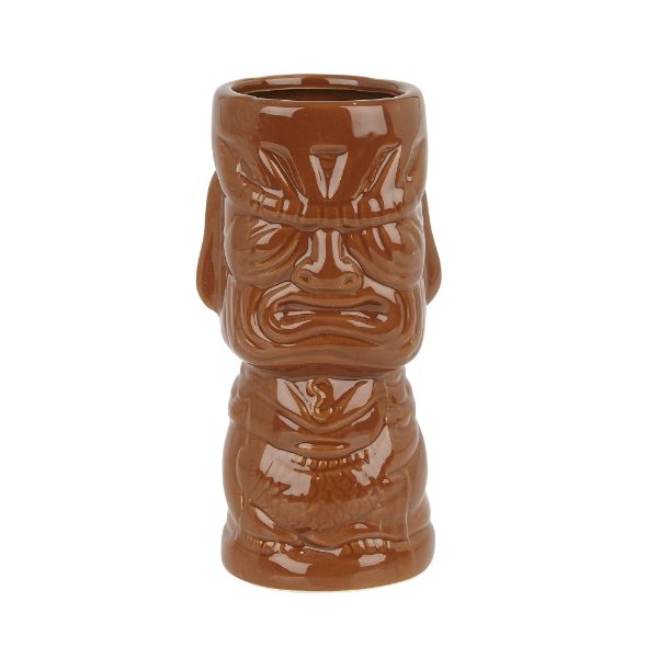 3407-Ceramic-Molokai-Tiki-Mug-360ml-Brown-1